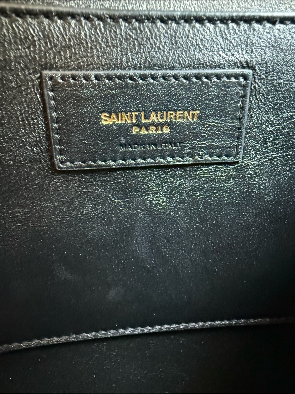 Saint Laurent Manhattan 2021 in black smooth leather with gold hardware - Picture 14 of 16
